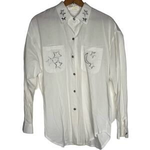 Christine Philipe Embroidered Stars Shirt